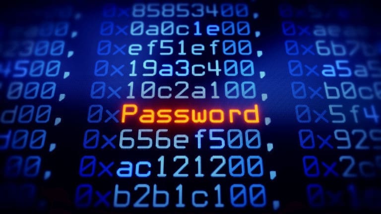 Encoded values with the word password